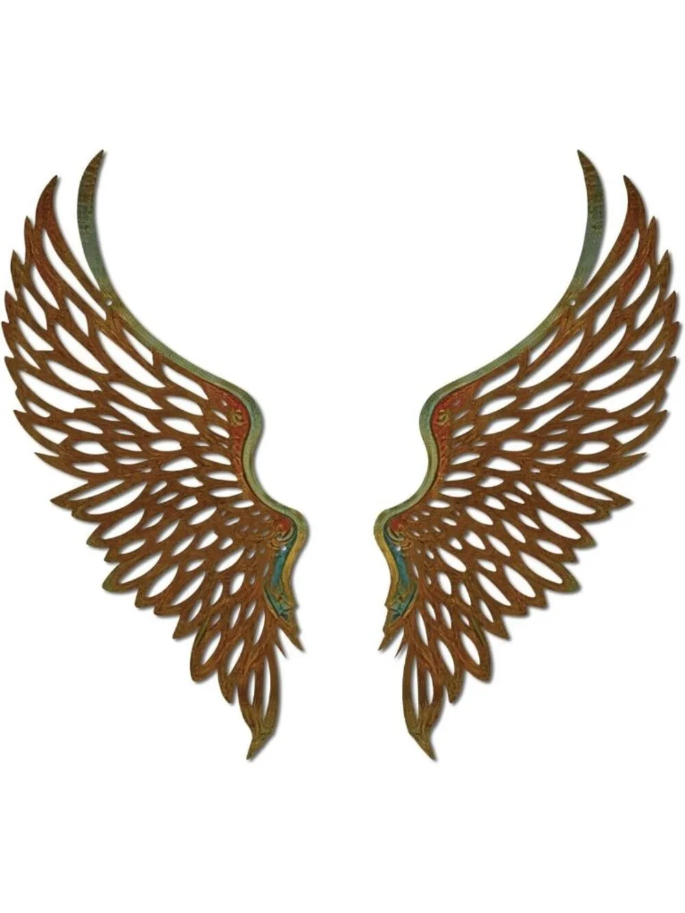 Angel Wings Metal Wall Art - Abstract Butterfly Sculpture | Minimalist Decor
